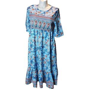 Just Fashion now Blue Maxi Dress Size XL NWOT